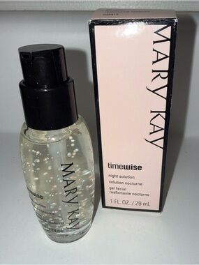 Mary Kay Timewise Night Solution Gel Facial – Pink & Black Packaging